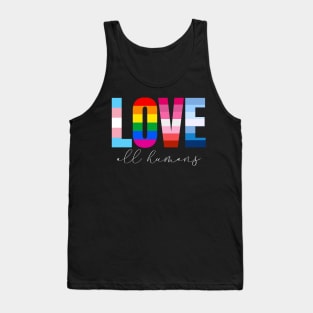 LGBT Pride Rainbow Love LGBTQ Pride Allyship Tank Top